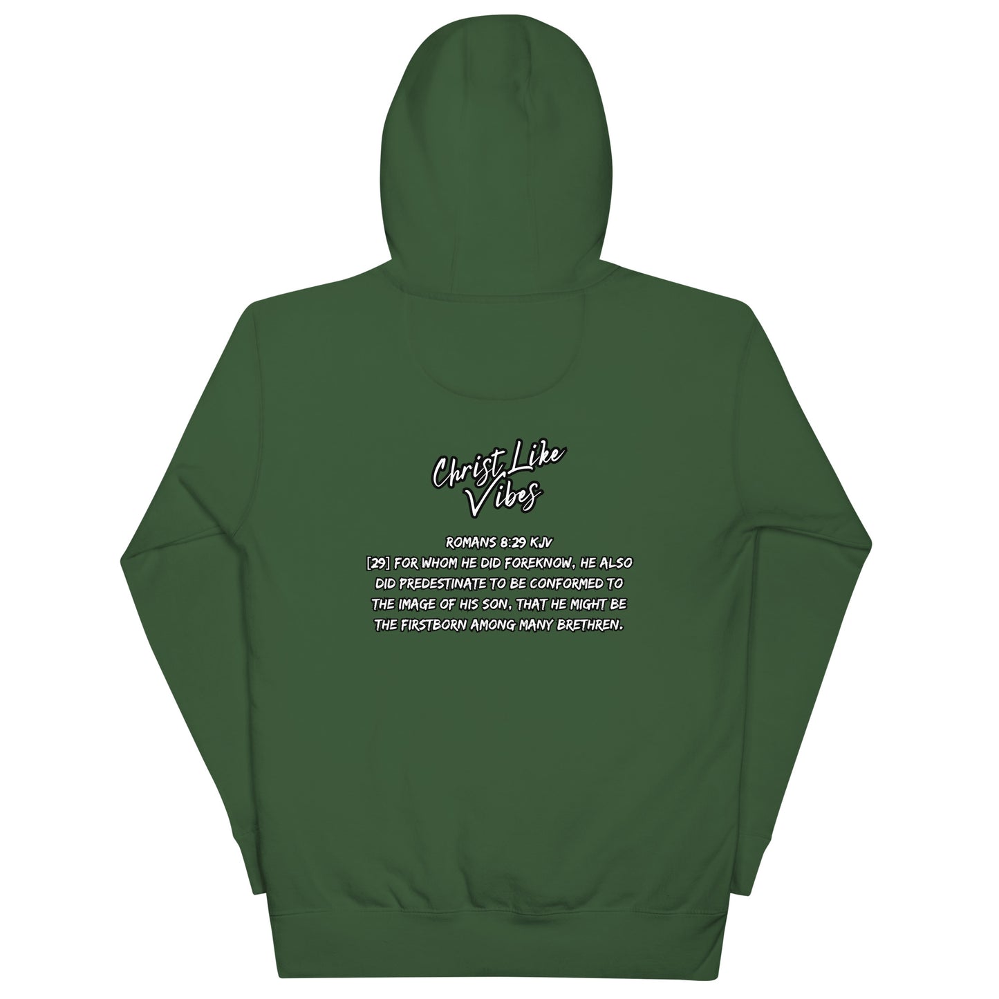 Christ Like Vibes Green Logo Hoodie